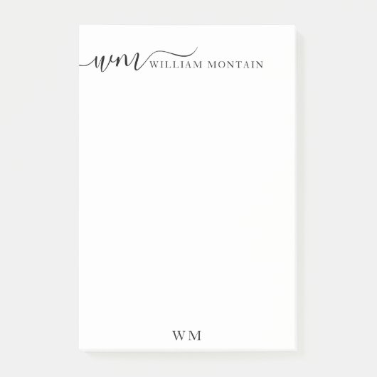 Gepersonaliseerde naam post-it® notes (Voorkant)