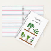 Gepersonaliseerde naam Potentiële Planten Monstera Notitieboek (Binnen)