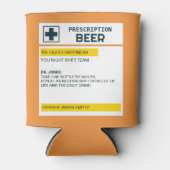 Gepersonaliseerde naam Prescription Bier Blikjeskoeler (Voorkant)