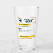 Gepersonaliseerde naam Prescription Bier Glas (Voorkant)