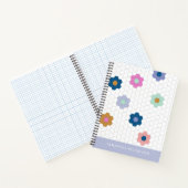 Gepersonaliseerde Naam Quilter Gift  Bloemen Schat Notitieboek (Binnen)