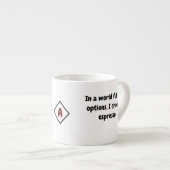 Gepersonaliseerde naam Quote, kleine koffie espres Espresso Kop (Voorkant rechts)