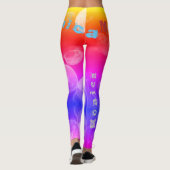 Gepersonaliseerde naam Rainbow Jellyfish Leggings (Achterkant)