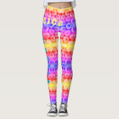 Gepersonaliseerde naam Rainbow Leggings (Voorkant)