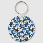 Gepersonaliseerde naam Rainforest Frogs Sleutelhan Sleutelhanger (Achterkant)