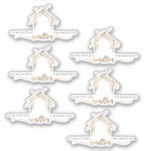 Gepersonaliseerde naam Realtor Sticker (Voorkant)