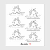 Gepersonaliseerde naam Realtor Sticker (Vel)