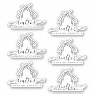 Gepersonaliseerde naam Realtor Sticker