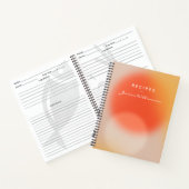 Gepersonaliseerde Naam Recept Keuken Abstract Eleg Notitieboek (Binnen)