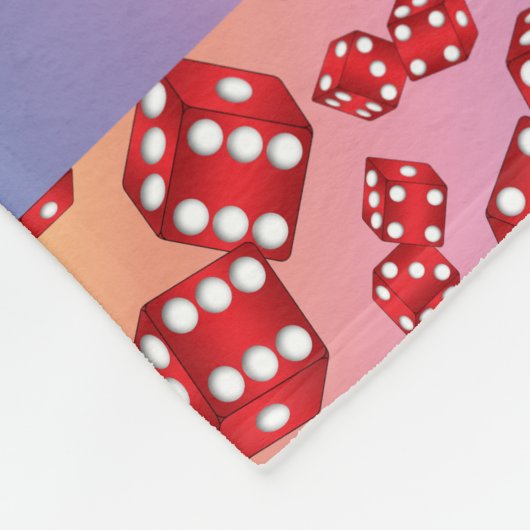 Gepersonaliseerde naam regenboogkleurig patroon fleece deken (Hoek)