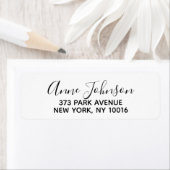 Gepersonaliseerde naam retour adreslabels etiket (Insitu)