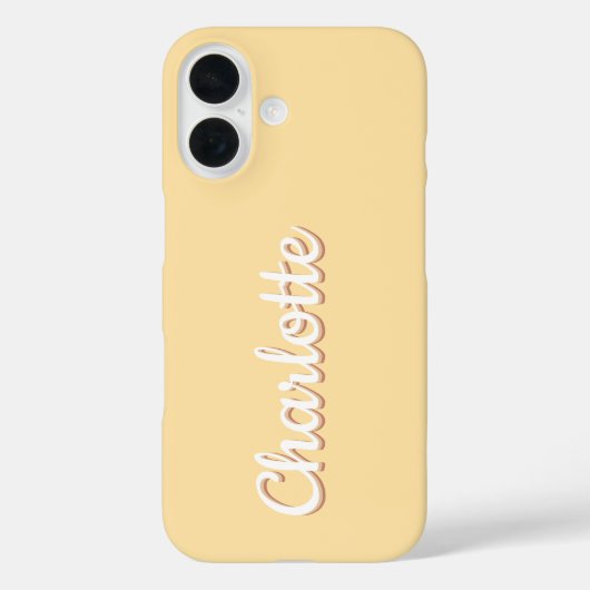 Gepersonaliseerde naam Retro Font Case-Mate iPhone Case (Achterkant)