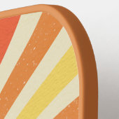 Gepersonaliseerde naam Retro gebogen regenboog Pickleball Paddle (Links Detail)