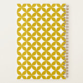 Gepersonaliseerde naam Retro Geometrische Gouden G Planner (Achterkant)