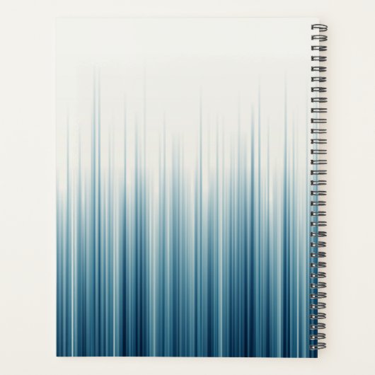 Gepersonaliseerde naam Retro Light Blue Afspraak Planner (Achterkant)