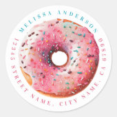 Gepersonaliseerde naam Ronde Stickers (Voorkant)