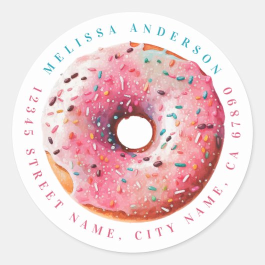 Gepersonaliseerde naam Ronde Stickers (Voorkant)