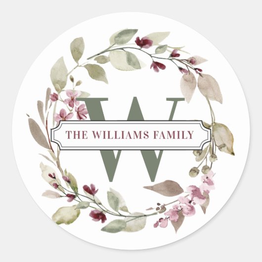 Gepersonaliseerde naam Ronde Stickers (Voorkant)