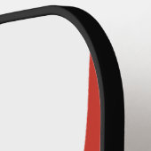 Gepersonaliseerde Naam Rood & Witte Strepen Pickleball Paddle (Links Detail)