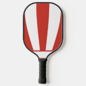 Gepersonaliseerde Naam Rood & Witte Strepen Pickleball Paddle (Achterkant)