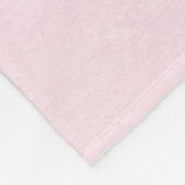 Gepersonaliseerde naam Roze Baby Meisje Bloemen Mo Fleece Deken (Hoek)