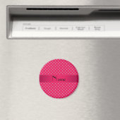 Gepersonaliseerde naam roze diamanten magneet (Insitu (Vaatwasser))