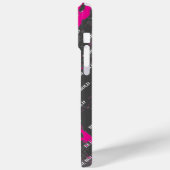 Gepersonaliseerde naam Roze Grijs Marmer Case-Mate iPhone Case (Achterkant / Links)