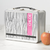 Gepersonaliseerde naam Roze & Zwart Modern (In situ)