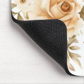 Gepersonaliseerde naam Rustiek Modern Boho Rozen N Muismat (Hoek)