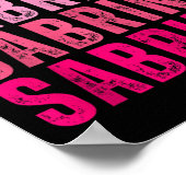 Gepersonaliseerde naam Sabrina I Love Sabrina  Poster (Hoek)