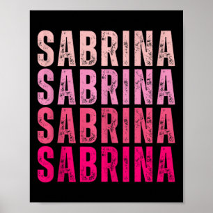 Gepersonaliseerde naam Sabrina I Love Sabrina  Poster