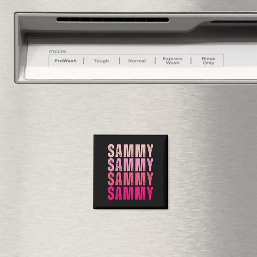 Gepersonaliseerde naam Sammy I Love Sammy  Magneet (Insitu (Vaatwasser))