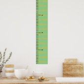 Gepersonaliseerde naam Schattige Baby Boy Groei Gr Poster (Keuken)