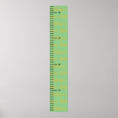 Gepersonaliseerde naam Schattige Baby Boy Groei Gr Poster (Voorkant)