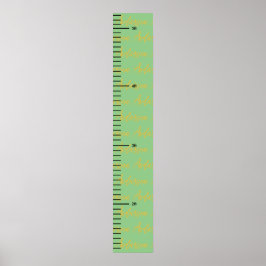 Gepersonaliseerde naam Schattige Baby Boy Groei Gr Poster