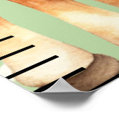 Gepersonaliseerde naam Schattige Baby Boy Groei Gr Poster (Hoek)