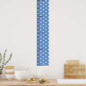 Gepersonaliseerde naam Schattige Baby Boy Groei Gr Poster (Keuken)