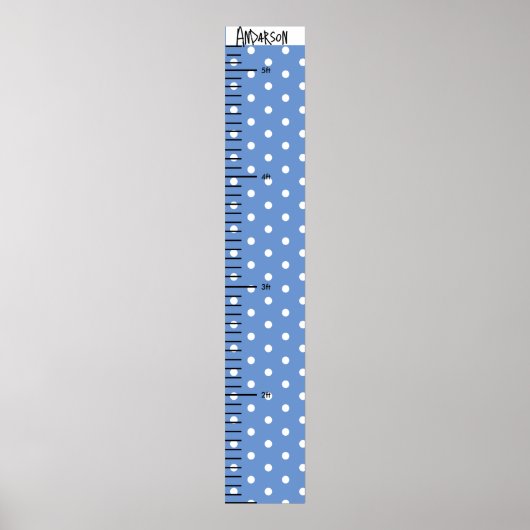 Gepersonaliseerde naam Schattige Baby Boy Groei Gr Poster (Voorkant)