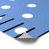 Gepersonaliseerde naam Schattige Baby Boy Groei Gr Poster (Hoek)