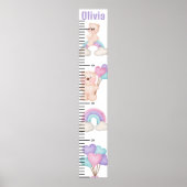 Gepersonaliseerde naam Schattige beer Baby Groeigr Poster (Voorkant)