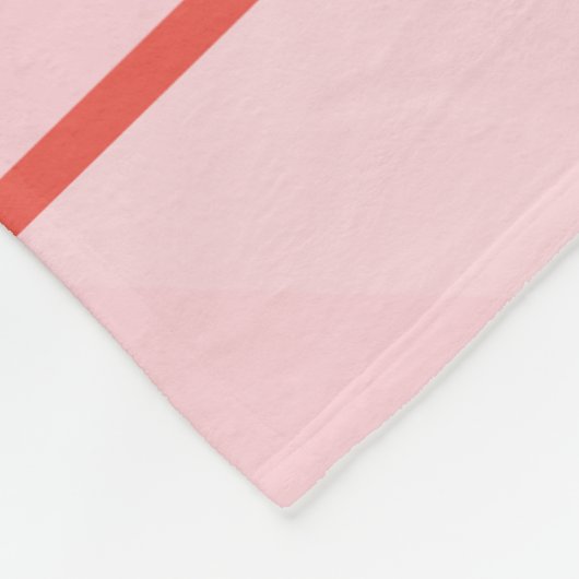 Gepersonaliseerde naam Schattige Dog Pink Fleece D (Hoek)