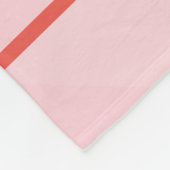 Gepersonaliseerde naam Schattige Dog Pink Fleece D Deken (Hoek)