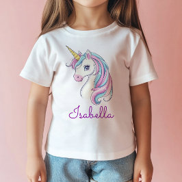 Gepersonaliseerde naam Schattige Girly Whimsical T-shirt