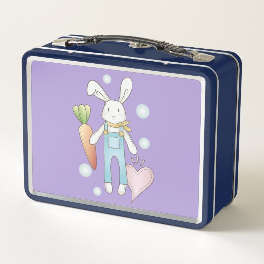 Gepersonaliseerde naam Schattige knuffeldier Bunny (Achterkant)