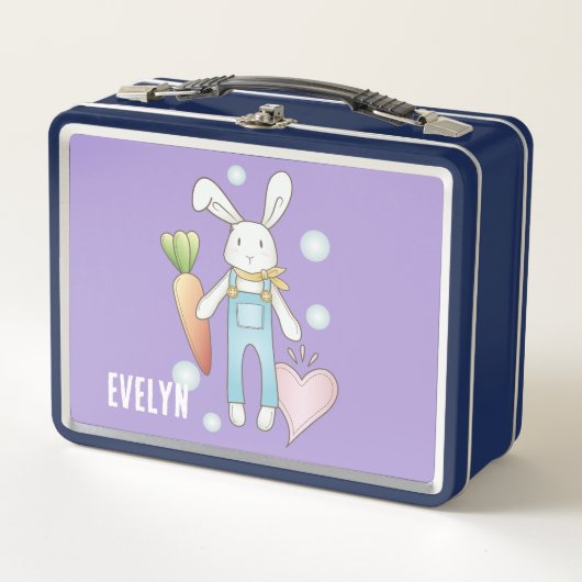 Gepersonaliseerde naam Schattige knuffeldier Bunny (Voorkant)