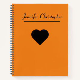 Gepersonaliseerde Naam Schattige modern Script Ora Notitieboek