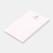 Gepersonaliseerde naam Schattige Olifant Mom & Bab Post-it® Notes (Schuin)