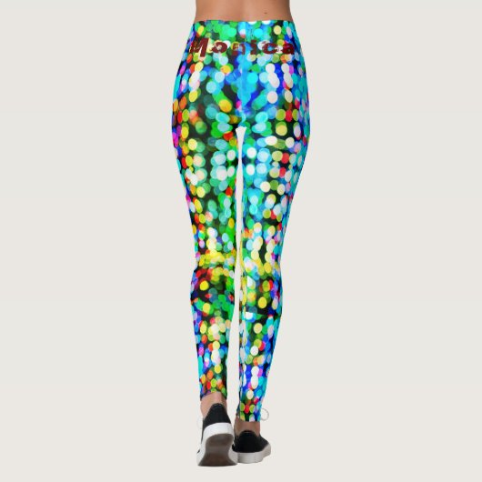Gepersonaliseerde naam Schattigee Leggings (Achterkant)