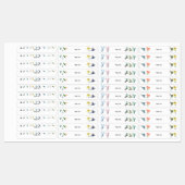 Gepersonaliseerde naam Schoolwaterdichte Etiketten Labels (Vel)