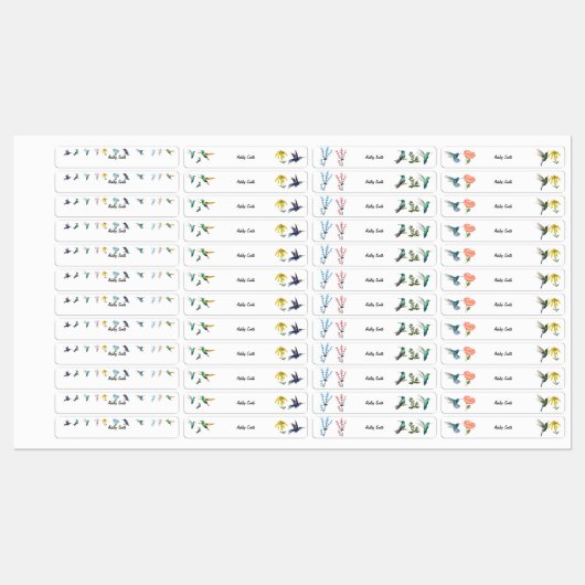 Gepersonaliseerde naam Schoolwaterdichte Etiketten Labels (Vel)